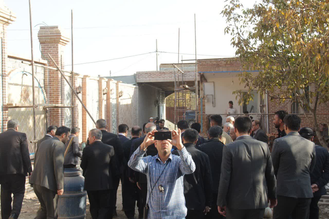 بازدید از واحد اقامتگاه بومگردی در حال ساخت در روستای حسنلو